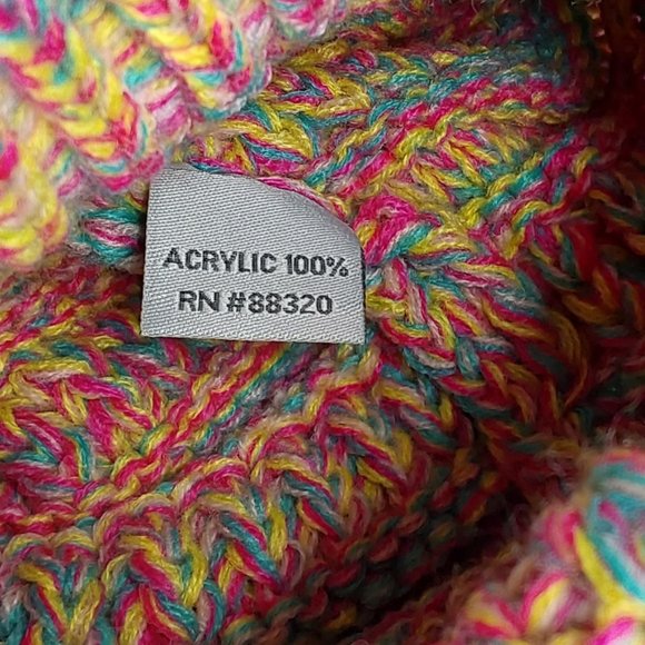 'C.C. BEANIE' "POM-POM' BEANIE KIDS VARIEGATED MULE - Picture 8 of 15